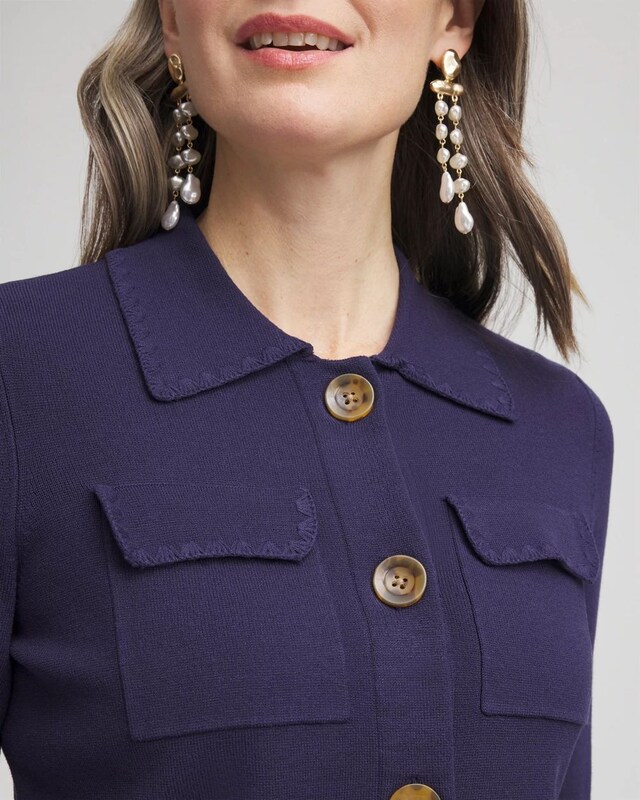 Collared Button-Down Cardigan - image 4